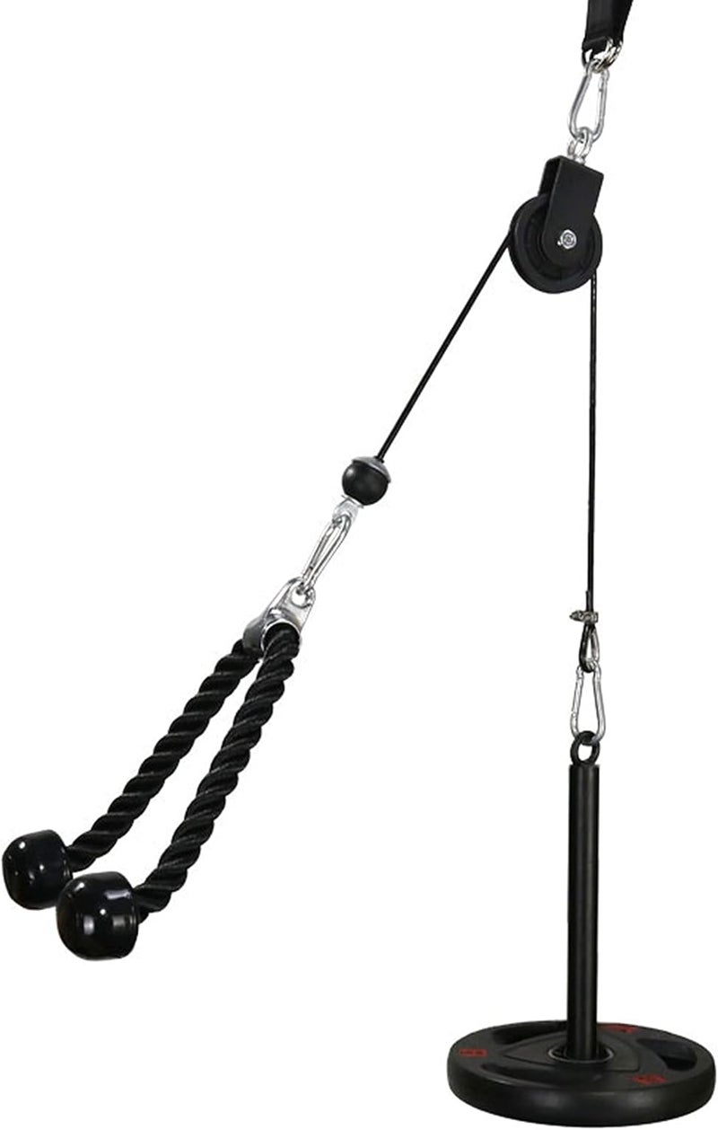 LFJ LAT Pull Down and Lift Weight Pulley System Cable Machine Pulley Attachment for Triceps Pull Down, Biceps Curl, Back, Forearm, Shoulder Home Gym Equipment - Image 1