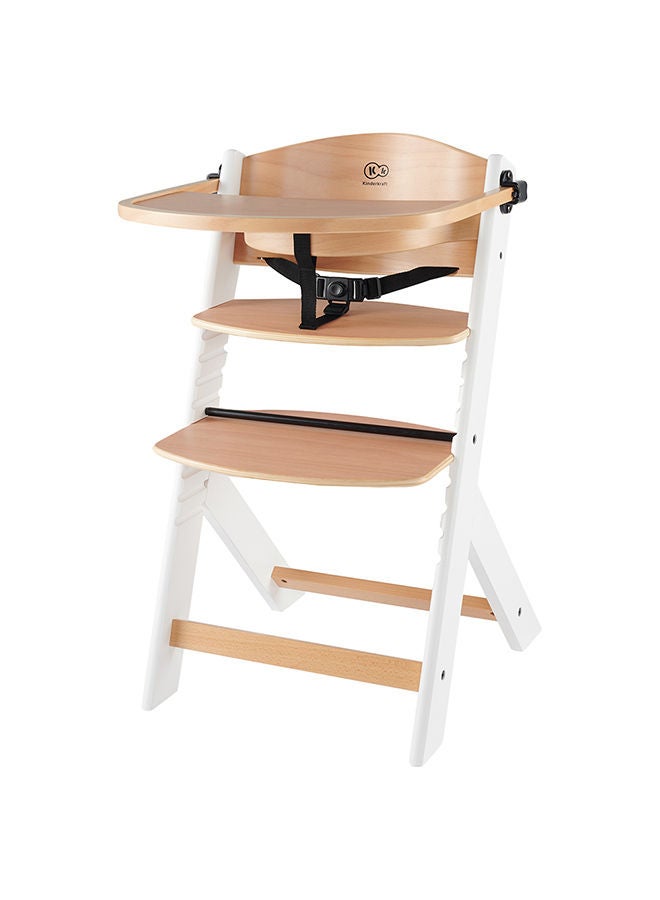 Kinderkraft كرسي عالي إينوك بأرجل بيضاء