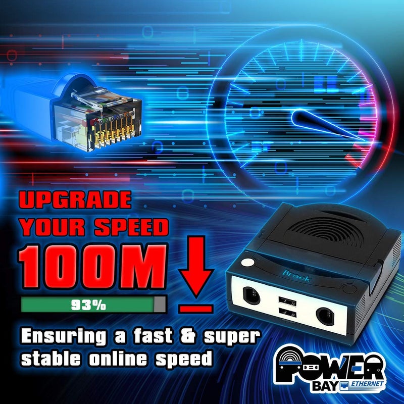 Brook Power Bay Ethernet - Portable, Fast Charging, Dock Stand, Docking Station for NS, Built-in Ethernet Port and Gamecube Controller inputs, Supports HDMI Output, Stable Network Connect - Image 3
