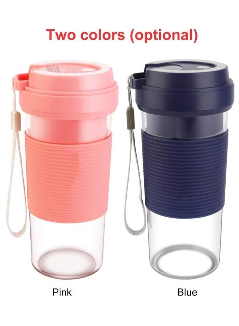 راكسوم خلاط عصير محمول 300 مل، عصارة صغيرة قابلة لإعادة الشحن عبر USB، كوب عصير، خلاط فواكه متعدد الوظائف، آلة خلط العصائر - Image 2