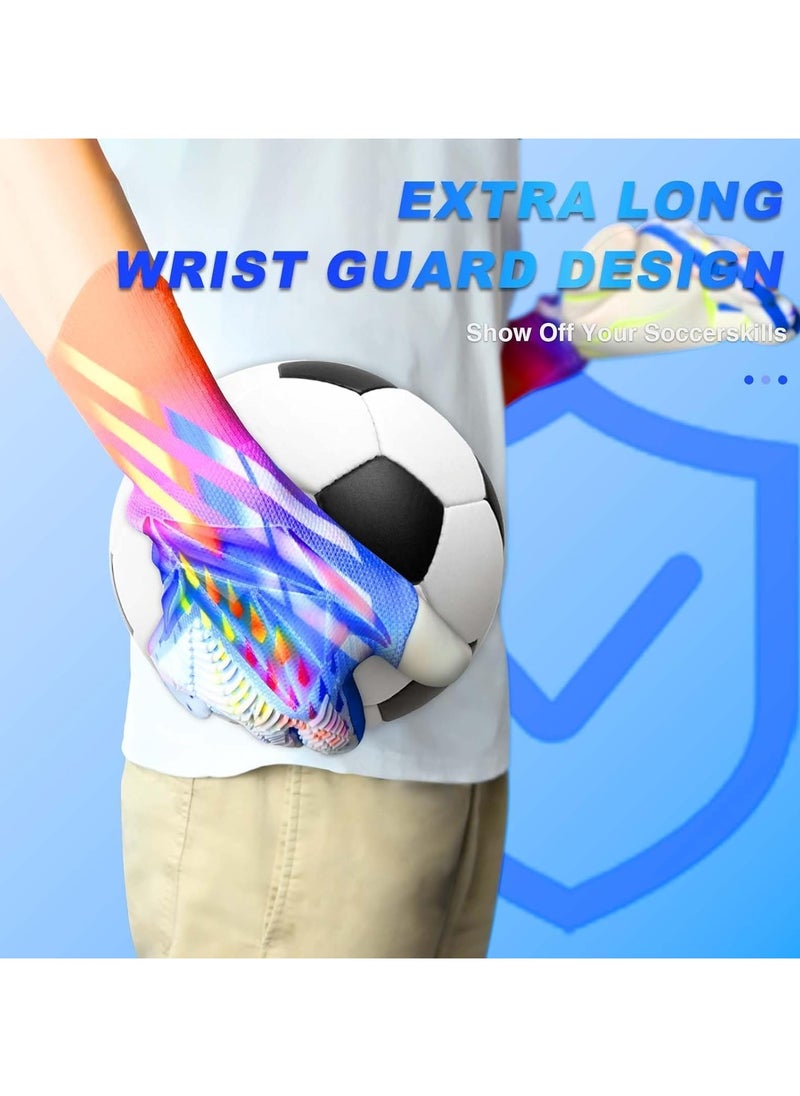 Halamine Soccer Goalkeeper Gloves, Professional Non-slip Goalie Gloves for Kids Youth, With Strong Grip And Protection, 7 Size  - Image 5