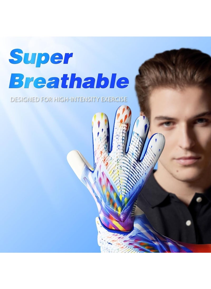 Halamine Soccer Goalkeeper Gloves, Professional Non-slip Goalie Gloves for Kids Youth, With Strong Grip And Protection, 7 Size  - Image 3