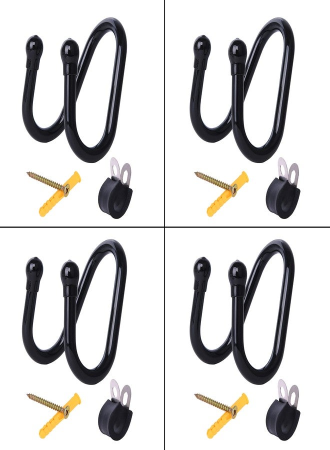 LEVOSHUA 4 Pack Small Adjustable Sword Wall Mount Display Rack Stand Holder Hook Hanger for Sword, Dagger, Axe, Keyblade Vertical or Horizontal Display - Image 3