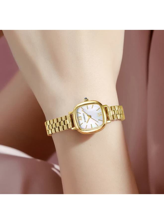 Rossini New Vintage Small Gold Watch For Women Luxury High-end Gold Minimalist Quartz Waterproof Wrisch - Image 1