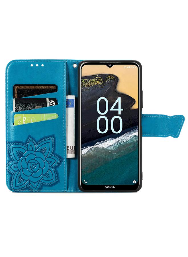 S-TOP Case For Nokia G400 Butterfly Love Flower Embossed Leather Phone Case - Image 3