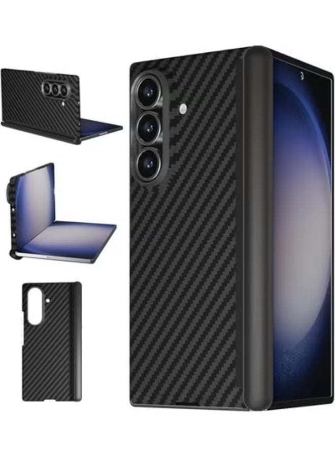 ELTRAZONE Ultra-Thin 0.35 mm Protective Case for Samsung Galaxy Z Fold 7 – Anti-Scratch Carbon Fibre Hard Cover with Magnetic MagSafe Compatibility, Slim, Lightweight, Durable Design, Full Protection Without Bulk, Perfect for Everyday Use – Black - Image 1