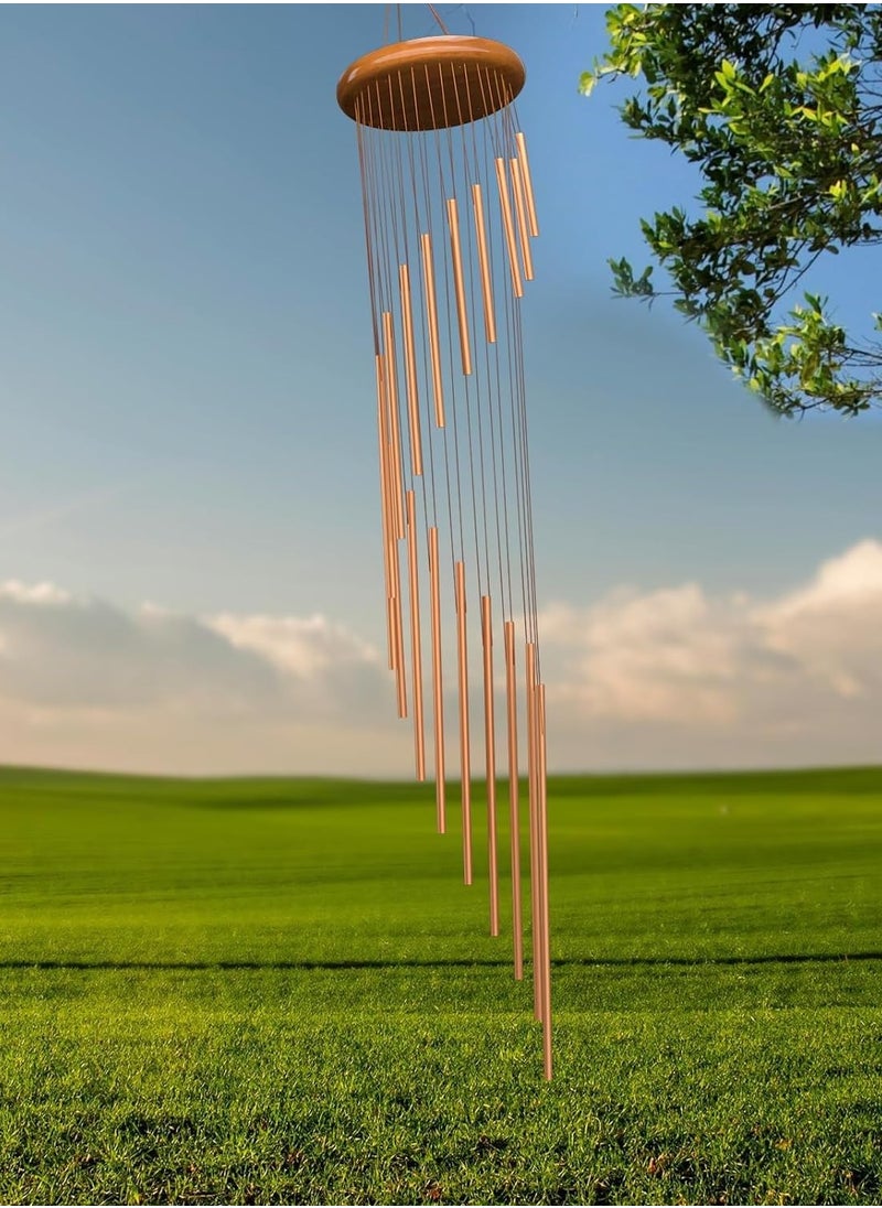 KASTWAVE Large Wind Chimes for Outside, 36" Aluminium Windchime Outdoor for Zen Garden Patio Yard Porch Lawn Decoration with Wind Catcher, Memorial Gifts for Mom Grandma Wife Unisex  - Image 3