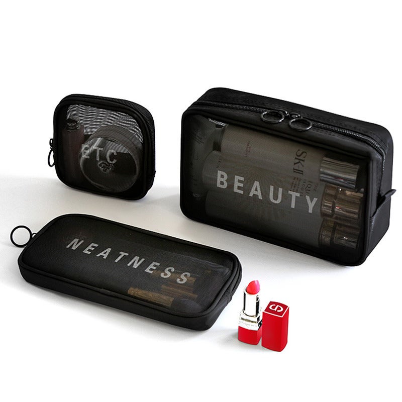 Nylon Mesh Breathable Portable Digital Cosmetics Bag Cosmetic Bag Cosmetic Bag Toiletry Bag Cosmetics Bag Custom Logo - Image 2