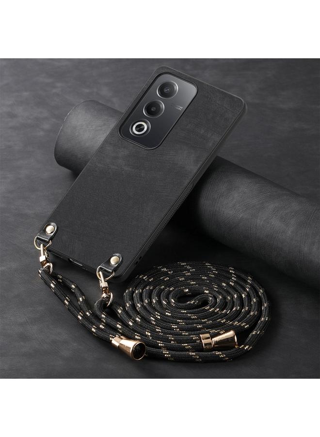 اس-توب جراب لهاتف OPPO Reno5 5G مصنوع من الجلد العتيق مع حزام كروس بودي - Image 4