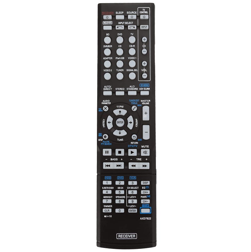 Allimity AXD7622 Replacement Remote Control sub AXD7624 fit for Pioneer AV Receiver VSX-821-K VSX-921-K VSX-23TXH VSX-523-K HTP-071 VSX-321-K VSX-42 VSX-421-K SX-319V SX-319V-K VSX-321 VSX-321K-P - Image 5