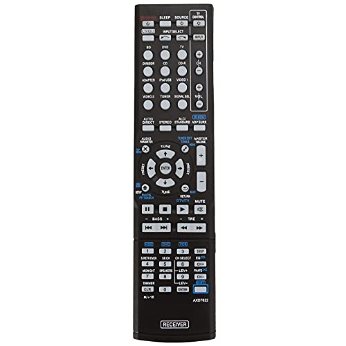 Allimity AXD7622 Replacement Remote Control sub AXD7624 fit for Pioneer AV Receiver VSX-821-K VSX-921-K VSX-23TXH VSX-523-K HTP-071 VSX-321-K VSX-42 VSX-421-K SX-319V SX-319V-K VSX-321 VSX-321K-P - Image 1