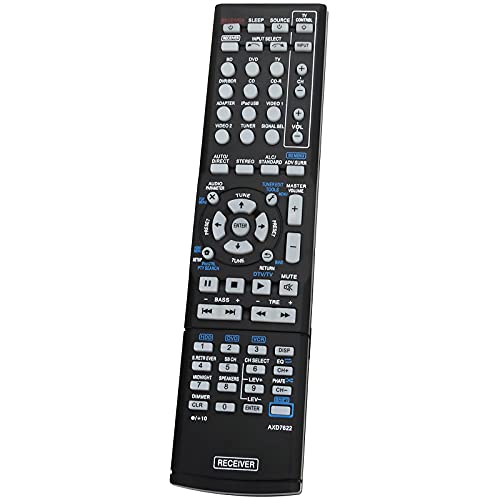 Allimity AXD7622 Replacement Remote Control sub AXD7624 fit for Pioneer AV Receiver VSX-821-K VSX-921-K VSX-23TXH VSX-523-K HTP-071 VSX-321-K VSX-42 VSX-421-K SX-319V SX-319V-K VSX-321 VSX-321K-P - Image 3