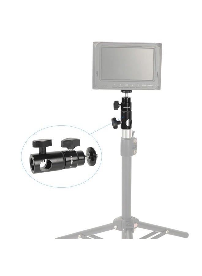 CAMVATE Light Stand Mount Articulated 1/4''-20 Mini Ball Head for Monitor/LED Light - 1952 - Image 3