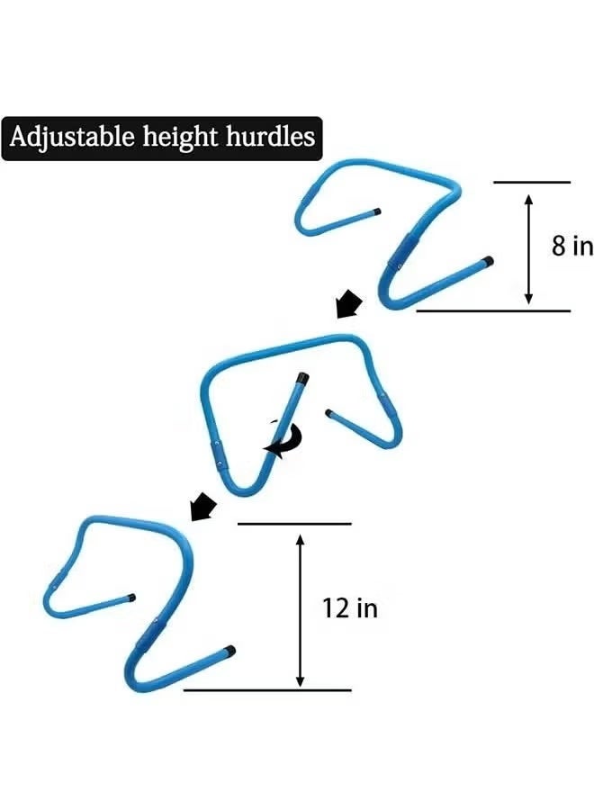 founder Agility Ladder 1 Agility Training Equipment 1 Resistance Parachute 4 Adjustable Hurdles 12 Disc Cones 1 Jump Rope 1 Resistance Band with bag Agility Speed Training Equipment for Youth&Adults - Image 5