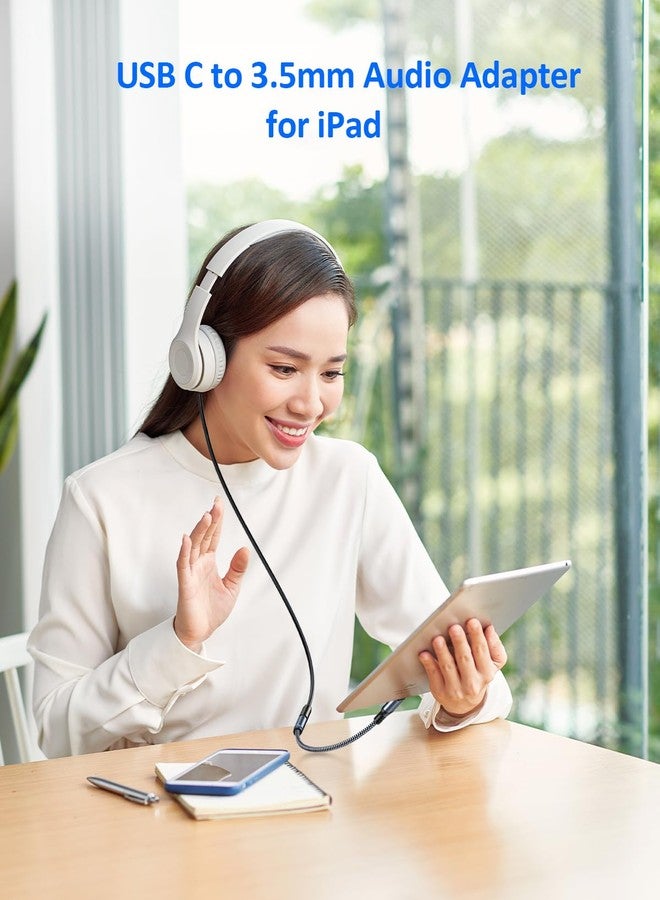 MORELECS USB C to 3.5mm Audio Adapter 3.5mm to USB C - USBC to Headphone Jack Adapter Compatible with iPhone 16 15 Pro Max/16 Plus, iPad, Galaxy S25 S24 Ultra, Pixel 9 - Image 3