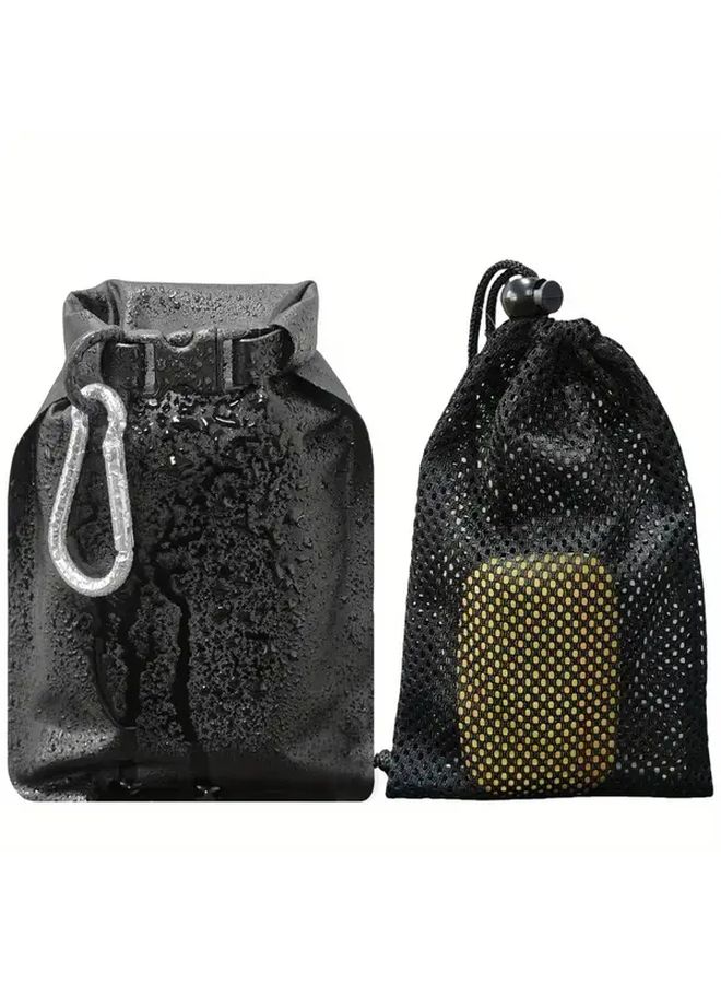 Silvery Soap Case Waterproof Travel Pouch Quick Dry Zipper Closure Leakproof - Image 1