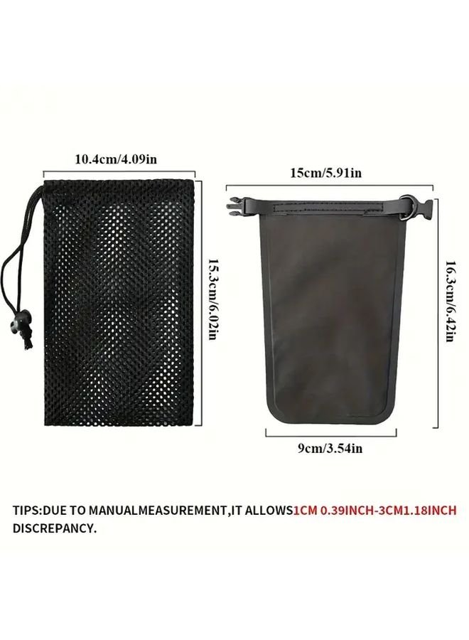 Silvery Soap Case Waterproof Travel Pouch Quick Dry Zipper Closure Leakproof - Image 3