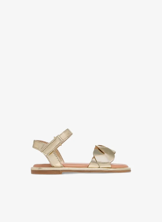 Flora Bella By Shoexpress Girls Strap Detail Sandals with Hook and Loop Closure