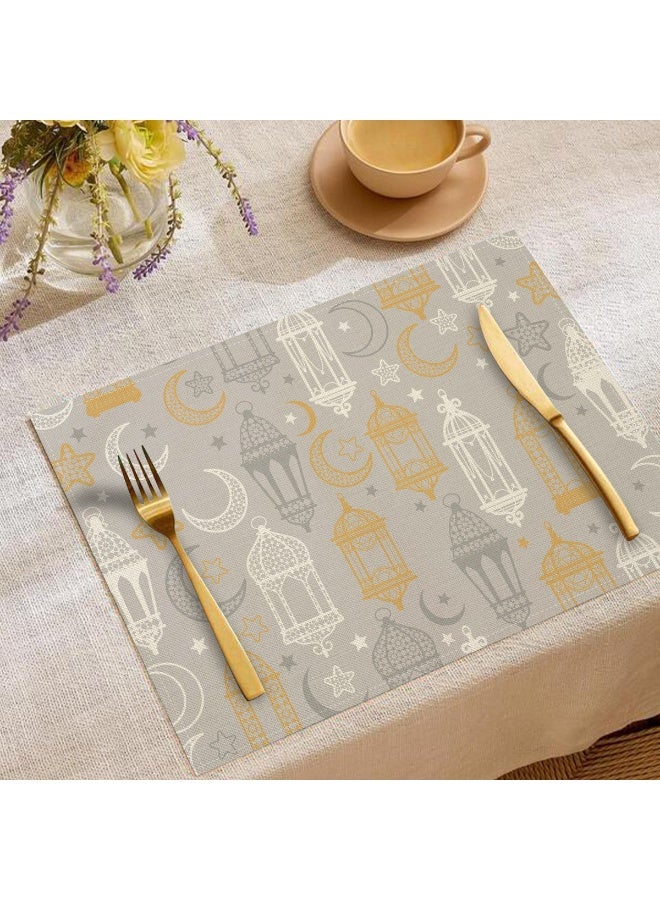 Nariele Moon Oil Lamp Printed Linen Kitchen Utensils Anti Scalding And Thermal Insulation Mat - Image 2