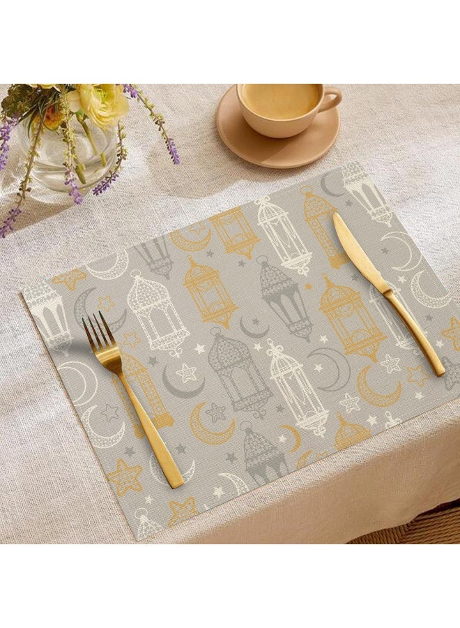 Nariele Moon Oil Lamp Printed Linen Kitchen Utensils Anti Scalding And Thermal Insulation Mat - Image 1