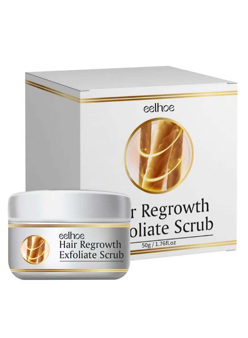 EELHOE Hair Exfoliating Scrub, Refreshing Exfoliating Scalp Scrub, Moisturizing Hair Firming And Densifying Scrub, Smooth Skin Body Scrub Exfoliates and Restores Skin's - Image 1