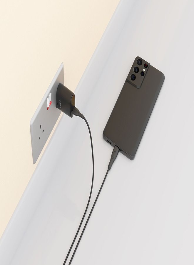 باوا كابل USB-A إلى Micro USB من PVC، مزامنة بيانات، شحن سريع، طول 1.2 متر، توافق عالمي - Image 2