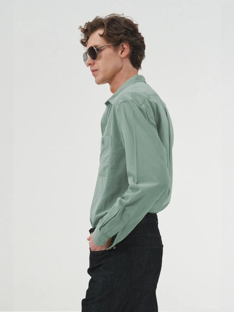 GIESTO Men's Cotton Poplin Long Sleeve Shirt - Image 2