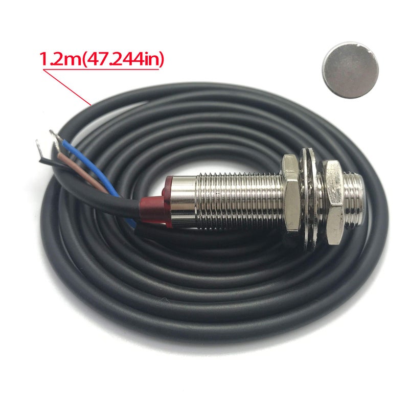 DIGITEN 4 Digital Green LED Tachometer RPM Speed Meter + Hall Proximity Switch Magnet Sensor NPN for Lathe Conveyor Belt - Image 4