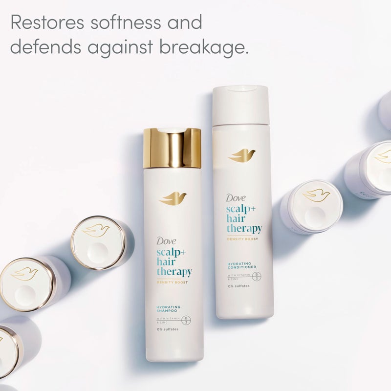 Dove بلسم دوف لزيادة الكثافة وعلاج فروة الرأس للشعر الجاف، مع فيتامين ب3، والزنك و0% من الكبريتات، 9.25 أونصة - Image 4