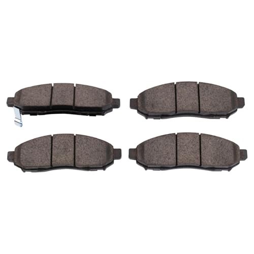 TRQ Front Brake Pads Ceramic Compatible with 2015-2018 Chevrolet City Express 2005-2022 Nissan Frontier 2011-2014 LEAF 2013-2021 NV200 2005-2012 Pathfinder 2005-2015 Xterra 2009-2012 Suzuki Equator - Image 3