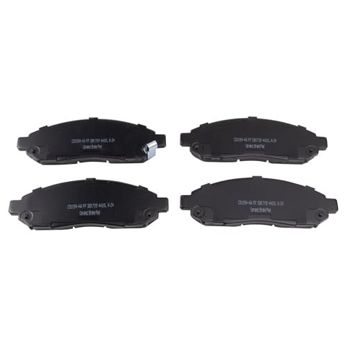 TRQ Front Brake Pads Ceramic Compatible with 2015-2018 Chevrolet City Express 2005-2022 Nissan Frontier 2011-2014 LEAF 2013-2021 NV200 2005-2012 Pathfinder 2005-2015 Xterra 2009-2012 Suzuki Equator - Image 4