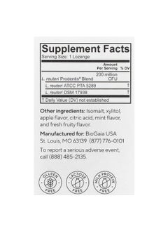 BioGaia BioGaia, Prodentis®, Oral Health Probiotic, Apple, 30 Lozenges  - Image 2