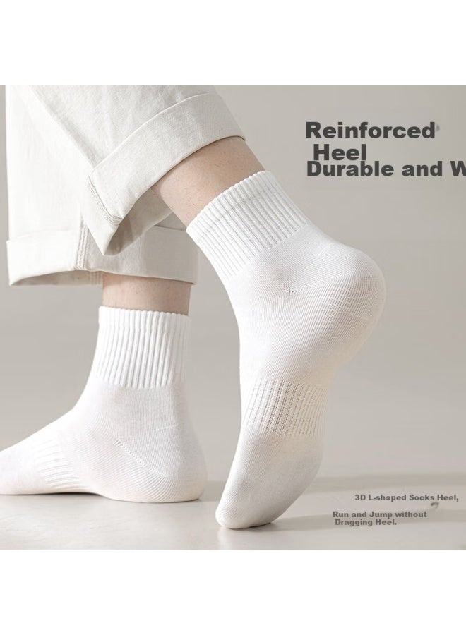 COTTON Xiaonian Men'S Short Socks Summer Thin Section 【100% Pure Cotton 10A Antibacterial And Deodorant】Breathable Low-Cut Short Tube 6 Pairs Pack - Image 2