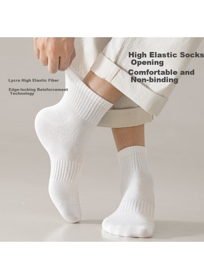 COTTON Xiaonian Men'S Short Socks Summer Thin Section 【100% Pure Cotton 10A Antibacterial And Deodorant】Breathable Low-Cut Short Tube 6 Pairs Pack - Image 3