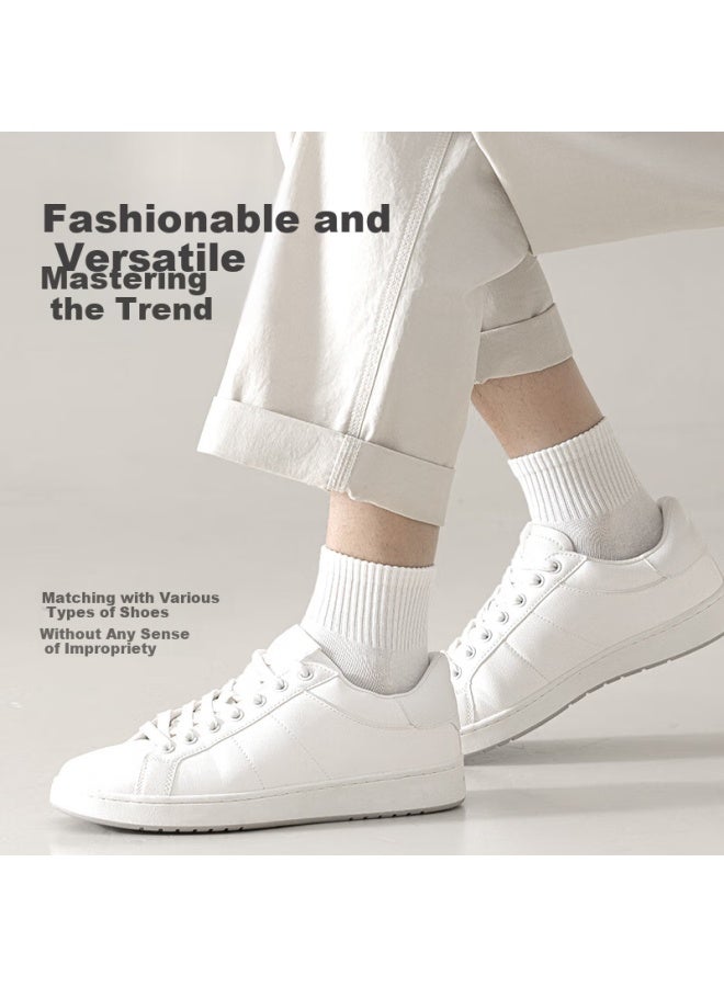 COTTON Xiaonian Men'S Short Socks Summer Thin Section 【100% Pure Cotton 10A Antibacterial And Deodorant】Breathable Low-Cut Short Tube 6 Pairs Pack - Image 4