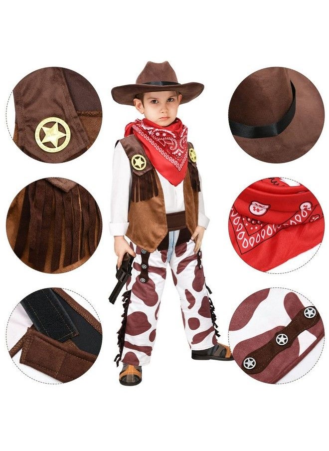 Kids Cowboy Costume Boys Halloween Dress Up Cosplay Set Birthday Party Role Play Western Chaps Outfit Hat Accessories - pzsku/Z7FA1611A053B1262EDE8Z/45/_/1688193551/89338701-07dc-4064-ac1b-215af50f9aaf