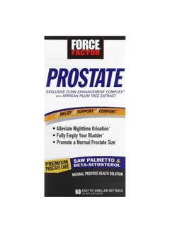 Force Factor Force Factor, Prostate, Natural Prostate Health Solution, 60 Easy-To-Swallow Softgels  - Image 1