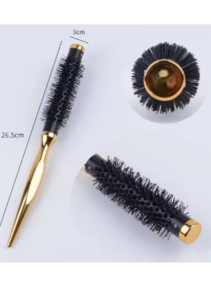GOLD Wood Hair Dryer Brush, Size 1 with Size 4 Original Salon 2 Pieces - Image 3