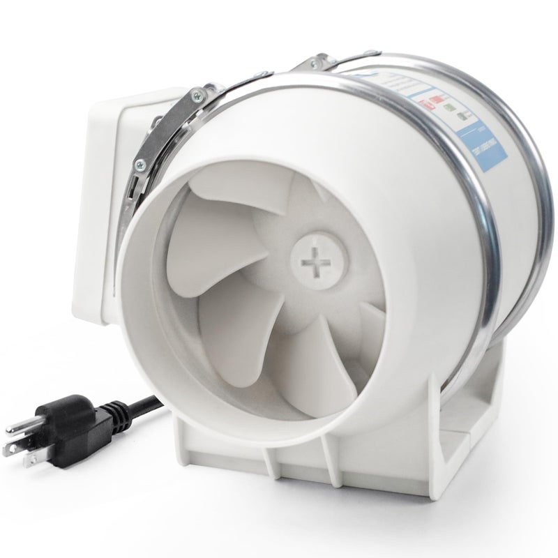 Voltset 4 Inch Duct Fan Inline Ventilation Exhaust Fan 280 CFM Duct Intake High Efficiency Air Fan for Vent Bathroom Kitchen Grow Tent Hydroponics 3D Printer