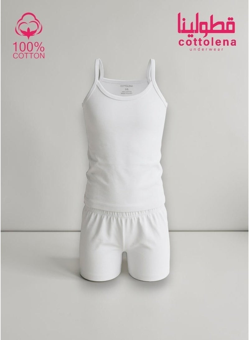 Cottolena 6-Piece Girls' Innerwear Set – 100% Combed Uzbek Cotton – Made in Egypt – Ultra Soft – Size 15-16 - Image 3