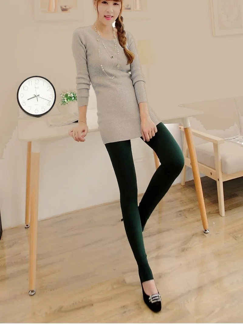 ميستريك Mystical Ravena Model Thermal Pantyhose Plush Woven Wool Warm and Tightening Tights