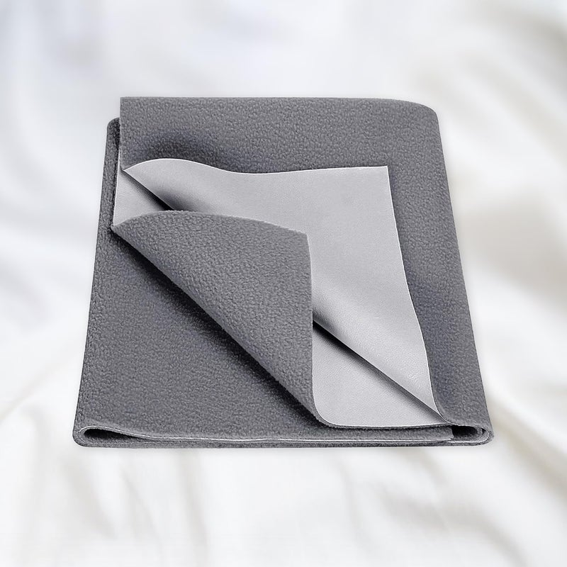 SITTELLA 3 Pieces Absorbent Waterproof Mattress Protector Sheet for Babies Quick Dry Washable 70x50 cm Small Grey - Image 1
