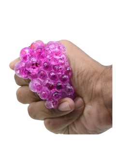 YOMNA Fancy Stress Balls Squishy Balls Sensory Stress and Anxiety Relief Stress Ball Fidget Toys, GLITTER SPARKLING Squishy Ball Squeeze Toys-PINK  - Image 3