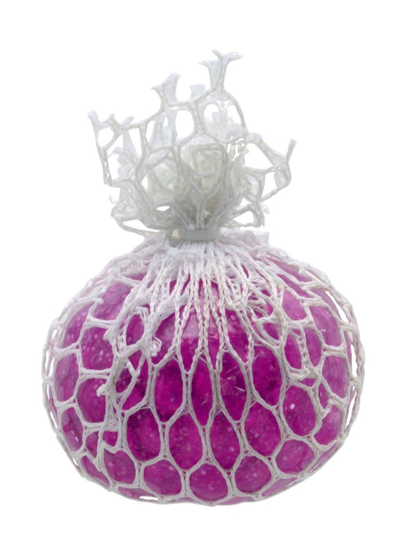 YOMNA - Fancy Stress Balls Squishy Balls Sensory Stress and Anxiety Relief Stress Ball Fidget Toys, GLITTER SPARKLING Squishy Ball Squeeze Toys-PINK - Image 1