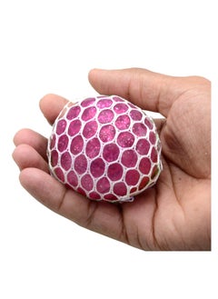 YOMNA Fancy Stress Balls Squishy Balls Sensory Stress and Anxiety Relief Stress Ball Fidget Toys, GLITTER SPARKLING Squishy Ball Squeeze Toys-PINK  - Image 4