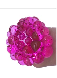 YOMNA Fancy Stress Balls Squishy Balls Sensory Stress and Anxiety Relief Stress Ball Fidget Toys, GLITTER SPARKLING Squishy Ball Squeeze Toys-PINK  - Image 2