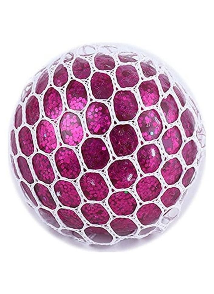YOMNA - Fancy Stress Balls Squishy Balls Sensory Stress and Anxiety Relief Stress Ball Fidget Toys, GLITTER SPARKLING Squishy Ball Squeeze Toys-PINK - Image 1
