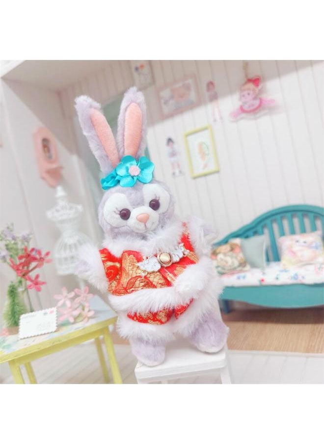 Generic - CloThes Only] STar Dew PendanT CloThes ReplacemenT T-shirT Jeans SkirT Shawl JumpsuiT Year Baby CloThes-Specifications:10cm-Color:10cm Pink Love Letter Overalls - Image 1