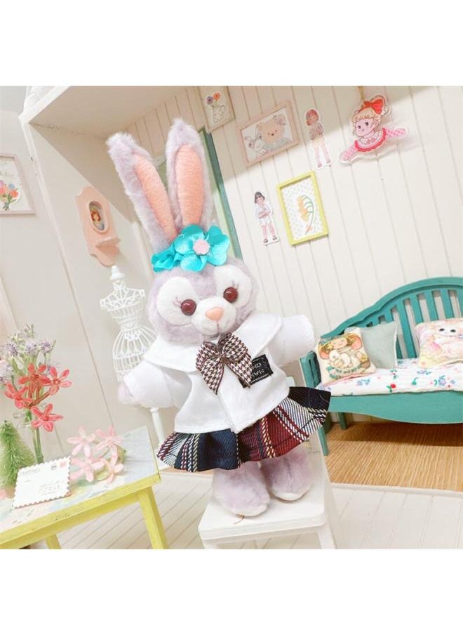 Generic - CloThes Only] STar Dew PendanT CloThes ReplacemenT T-shirT Jeans SkirT Shawl JumpsuiT Year Baby CloThes-Specifications:10cm-Color:10cm Pink Love Letter Overalls - Image 1