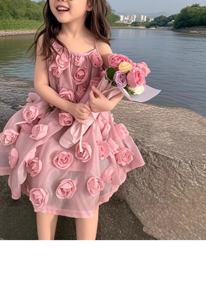 Children's Princess's Birthday Dress Performance  Puffy Dress with a Western Style - Image 2